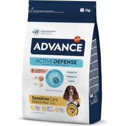 Advance Active Defense Sensitive Care Medium Maxi with Salmon - Complete dog food 3 kg