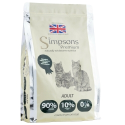 Adult 90% Chicken, 10% Fish, and Turkey Mix - Complete food for adult cats, 1.5 kg