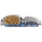 Ciotolotto - Double Bowl with Fresh Water Reserve and Non-Slip for Medium Dogs and Cats