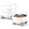 Pixi - Cat Fountain Drinking Bowl Combo Pack White