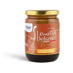 Cliffi Le Nostre Delizie Romagna Chicken with carrots and peas - Complete food in fillets for cats 80g