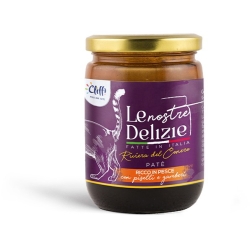 Cliffi Le Nostre Delizie Riviera del Conero Fish, Peas and Shrimp - Complete food for cats 80g