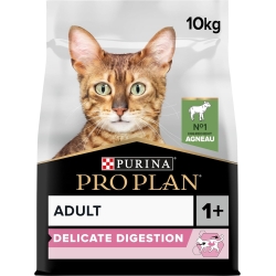 Purina Pro Plan Delicate Adult Optidigest Lamb - Complete food for adult cats 10 kg