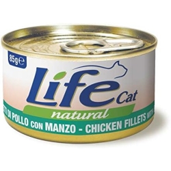 Life Cat Natural Chicken and Beef - Wet Food for Cats 85g