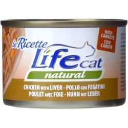 Life Cat Natural Chicken with Liver and Carrots - Complete Food for Cats 150g