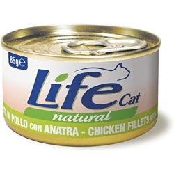 Life Cat Natural Chicken and Duck Fillets - Wet Cat Food 85g