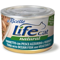 Life Cat Natural Tuna with Blue Fish and Vegetables - Complete food for cats 150g