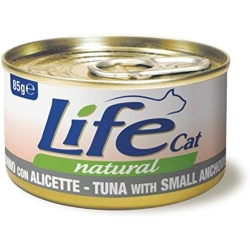 Life Cat Natural Tuna with Anchovies - Wet Cat Food 85g
