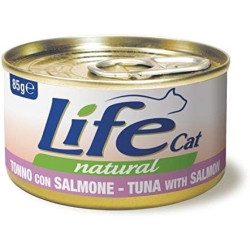 Life Cat Natural Tuna with Salmon - Wet Food for Cats 85g