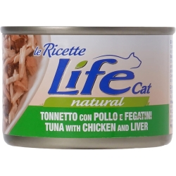 Life Cat Natural Tuna with Chicken and Liver - Wet Food for Cats 150g