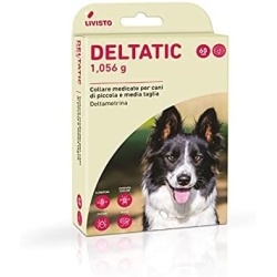 Deltatic - 2 Antiparasitic Collars for Leishmaniasis Protection for Dogs with Deltamethrin 1.056 g