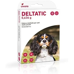 Deltatic - 2 Antiparasitic Collars for Dogs Preventing Leishmaniasis with Deltamethrin 0.636 g