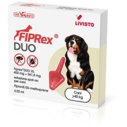 Fiprex duo XL - 1 Pipette Antiparasitic Treatment for Dogs between 20 and 40 kg 4.02 ml