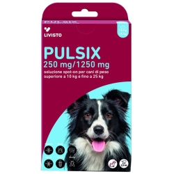Pulsix Spot-On - 4 Pipettes Antiparasitic for Dogs 10-25 kg