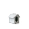 Villa - Small White Folding Dog Kennel in Sustainable Resin 35 x 47 x 48 cm
