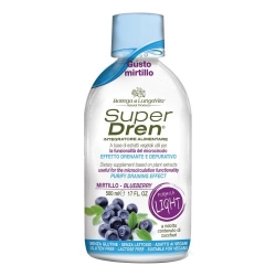 Super Dren Mirtillo Light 500 ml - Supplement for purification, drainage and microcirculation