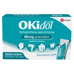 Okidol 80 mg Granules - Anti-inflammatory and Pain Reliever 10 Orodispersible Sachets