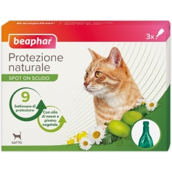 Spot On Shield - Natural Antiparasitic Protection for Adult Cats 3 vials