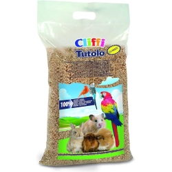 Cliffi Tutolo - Natural and Biodegradable Corncob Litter for Rodents, Reptiles and Birds 8 l