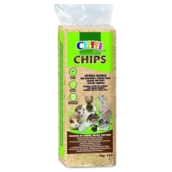 Cliffi Chips - Natural, Biodegradable, and Hygienic Litter for Rodents, Reptiles, and Small Animals 1 kg