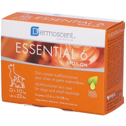 Essential 6 Spot-On 0)10 Kg - Dermocosmetic treatment for dogs 4 pipettes 0.6 ml