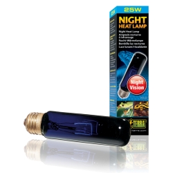 PT-2122 Lamp Night Glo 10-25W - Night Lamp Moonlight Heating Lamp for Reptiles and Amphibians