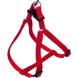 Easy P Medium Red - Adjustable Nylon Harness for Dogs and Cats 45-63 cm Width 15 mm