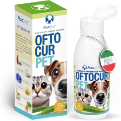 Aloeplus Oftocur Pet - Gentle Natural Eye Cleanser for Animals 100 ml