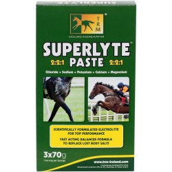 Superlyte Paste 221 - Electrolyte Supplement for Horses 3 x 70g Syringes