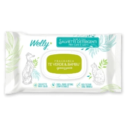 Cleansing Wipes - 40 Green Tea and Bamboo Wipes for Dogs and Cats