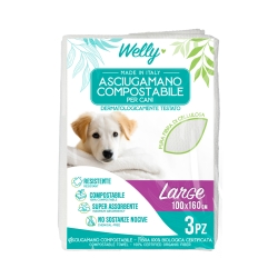 Compostable Dog Towel - 3 Large Towels 100 x 160 cm