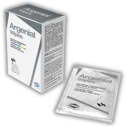 Argenial - 15 Sanitizing Wipes for Dogs and Cats with Colloidal Silver and Sodium Hyaluronate