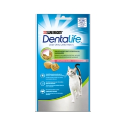 Dentalife - Anti-Tartar Dental Snack for Cats, Salmon Flavor, 40g