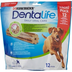 Dentalife - 12 Anti-Plaque and Tartar Dental Sticks for Large Dogs
