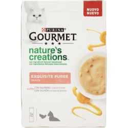 Gourmet Nature's Creations - Exquisite Puree Salmon and Carrot 5 stick pack