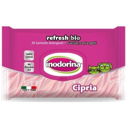 Refresh Bio - 30 Biodegradable Powder-Scented Wipes for Dogs and Cats