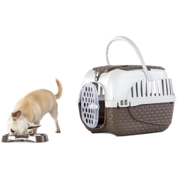 Maxy Tour - Pet Carrier for Cats and Small Dogs, Dove Gray