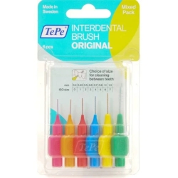 Interdental brushes - assorted sizes 6 pcs