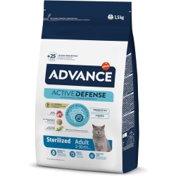 Advance Active Defense Sterilized Adult Turkey - Complete food for sterilized adult cats 1.5 kg