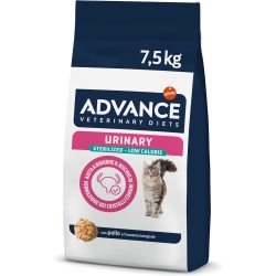 Advance Urinary Sterilized Low Calorie Chicken - Complete food for sterilized adult cats 7.5 kg