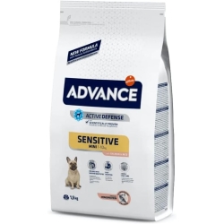Advance Sensitive Care Salmon and Rice - Complete food for small breed adult dogs 1.5 kg