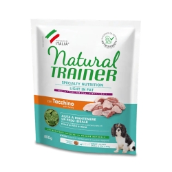 Natural Trainer Light in Fat Adult Small & Toy Turkey - Complete food for small-toy puppies 800 gr