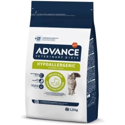 Advance Veterinary Diets Hypoallergenic Cat - Complete dietetic food for adult cats with intolerances 1.25 kg