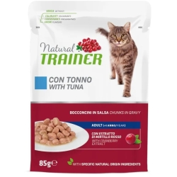 Natural Trainer Adult Cat Wet Tuna - Complete food for adult cats 85g