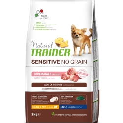 Natural Trainer Sensitive No Grain Pork and Potatoes - Complete food for small and toy dogs, 2 kg
