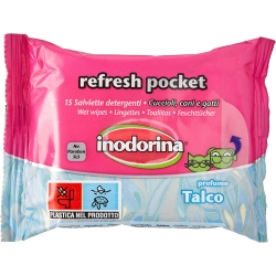 Refresh Pocket - 15 Cleaning Wipes for Puppies, Dogs, and Cats