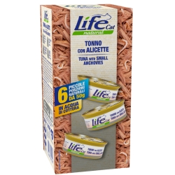 Life Natural Cat Natural Tuna and Anchovies - Complete food for cats, 6 cans x 50g