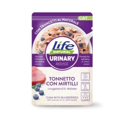 Natural Urinary Mousse Tuna with Blueberries - Complementary feed for cats 70g