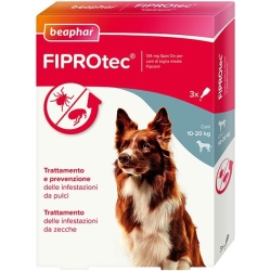 Fiprotec - Antiparasitic 3 Pipettes for Medium-Sized Dogs 10-20 kg against Fleas and Ticks