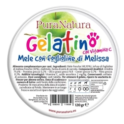 Pura Natura Gelatino Apple Melissa - Complementary food for dogs 120g